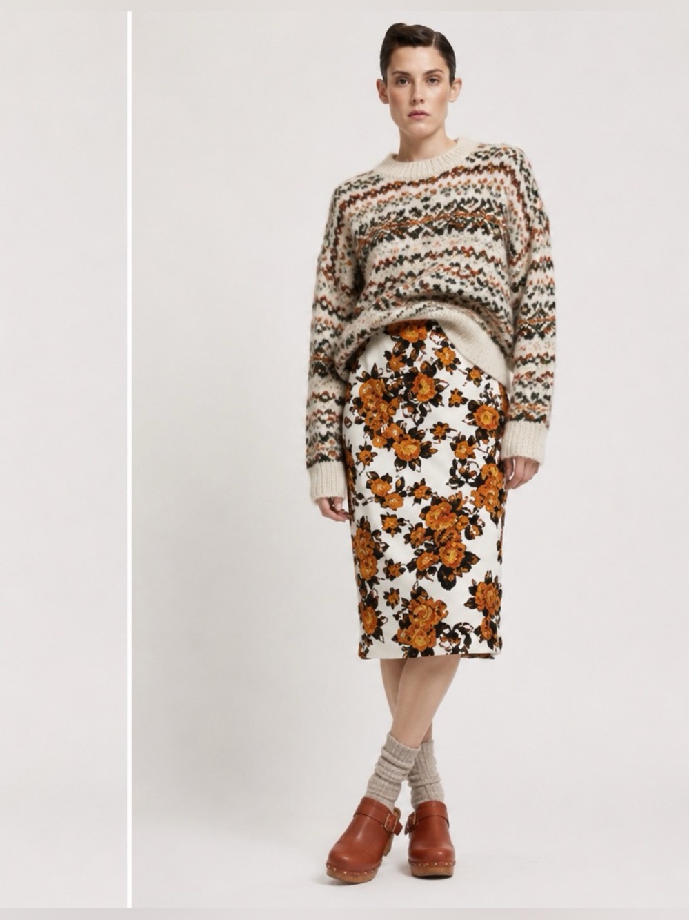 Suno Floral Tank Dress with Mid-riff Cutout - Picture 2 of 13